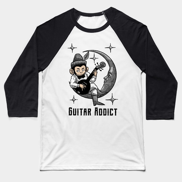 guitar addict Baseball T-Shirt by B-shirts